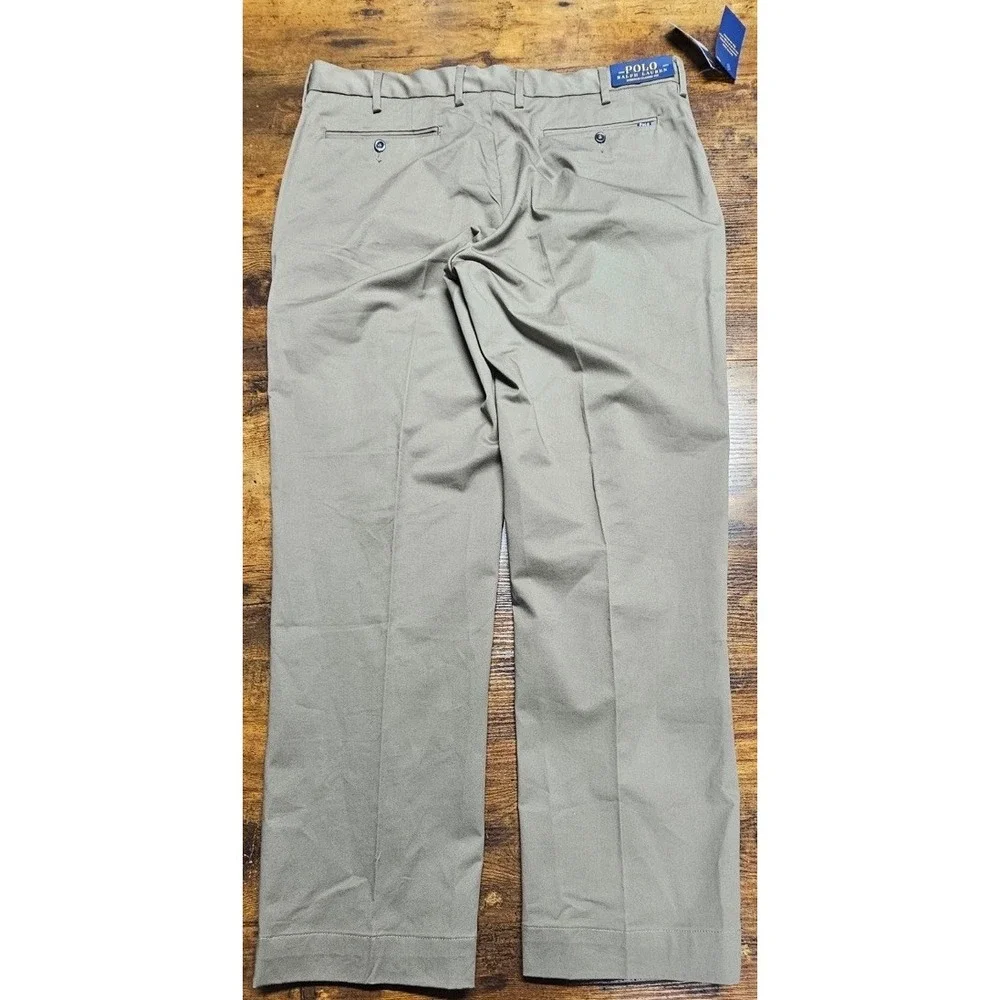 Polo Ralph Lauren Men's Stretch Classic-Fit Slack Brown Pants Size 36x30 NWT